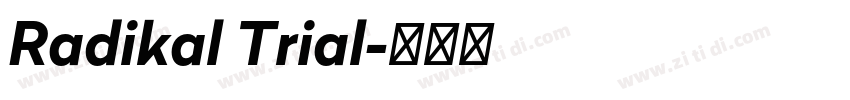 Radikal Trial字体转换